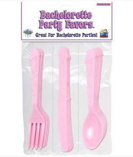 B.P. Pecker Party Utensils - Pink