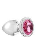 ADAM ET EVE PINK GEM GLASS PLUG LARGE