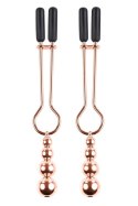 SELOPA BEADED NIPPLE CLAMPS ROSE GOLD