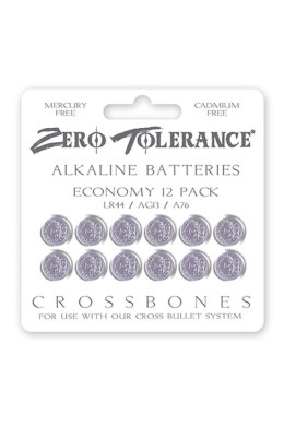 ZERO TOLERANCE ALKALINE BATTERIES - ECONOMY 12 PACK