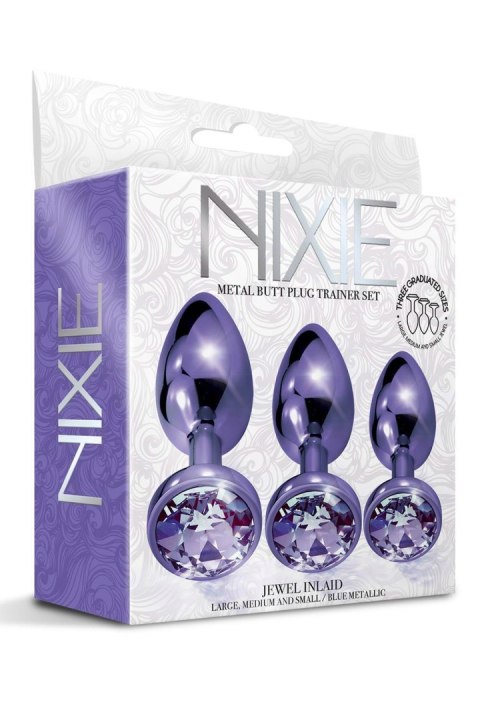 NIXIE METAL BUTT PLUGÂ TRAINERÂ SET, PURPLE METALLIC