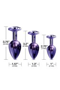 NIXIE METAL BUTT PLUGÂ TRAINERÂ SET, PURPLE METALLIC