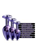 NIXIE METAL BUTT PLUGÂ TRAINERÂ SET, PURPLE METALLIC