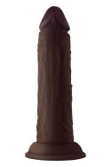 SHAFT MODEL J 5.5 INCH LIQUID SILICONE DONG MAHOGANY