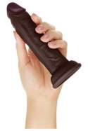 SHAFT MODEL J 5.5 INCH LIQUID SILICONE DONG MAHOGANY