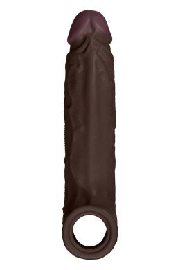 SHAFT SHEATH MODEL F 6.9 INCH LIQUID SILICONE SLEEVE MAHOGANY