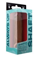 SHAFT SHEATH MODEL F SIZE 1 7.8 INCH LIQUID SILICONE SLEEVE OAK