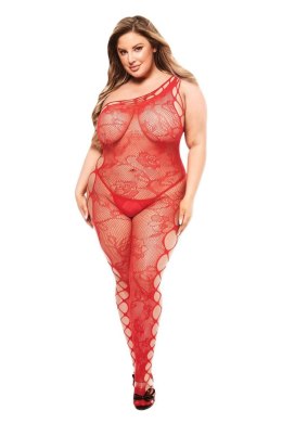 BACI OFF THE SHOULDER BODYSTOCKING RED, QUEEN