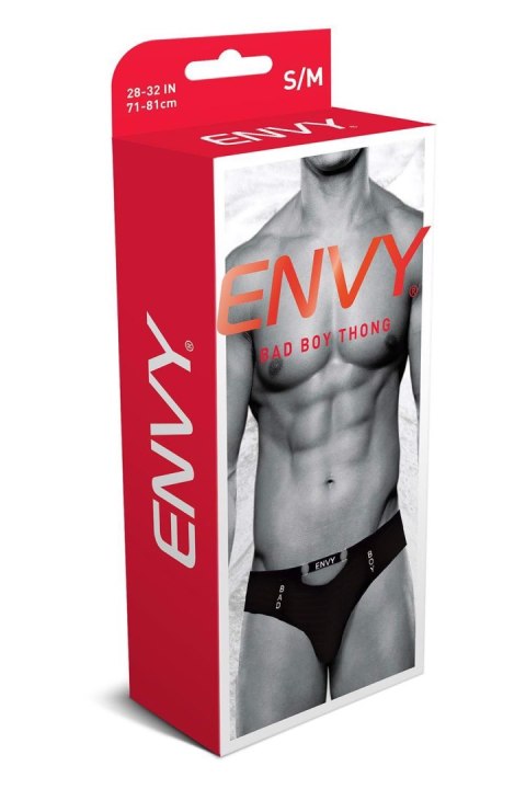 ENVY BAD BOY THONG BLACK, L/XL