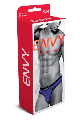 ENVY BAD BOY THONG PURPLE, S/M