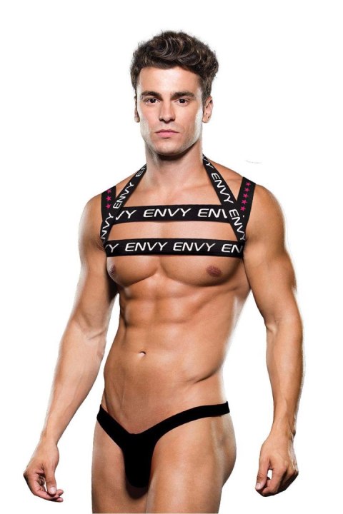 ENVY LOGO HARNESS BLACK WHITE, L/XL