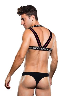 ENVY LOGO HARNESS BLACK WHITE, L/XL