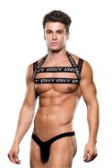 ENVY LOGO HARNESS BLACK WHITE, M/L