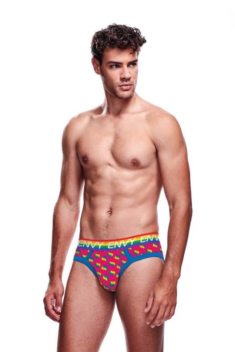 RAINBOW HEARTS BRIEF, L/XL