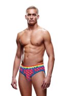 RAINBOW HEARTS BUBBLE BUTT JOCK, L/XL