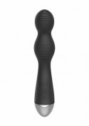 Remote Controlled E-Stim & Vibrating G/P-Spot Vibrator - Black