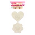 Lace Heart and Flower Nipple Pasties (2 Pack)