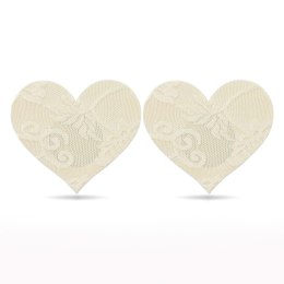 Lace Heart and Flower Nipple Pasties (2 Pack)