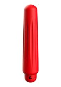 Delia - ABS Bullet With Sleeve - 10-Speeds - Red