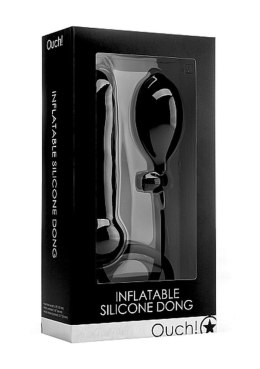 Inflatable Silicone Dong - Black