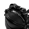 Head Harness with Zip-up Mouth and Lock - Black