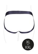 Vibrating Strap-on Panty Harness with Open Back - XL/XXL