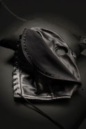 Zip-up Bondage Mask - Black