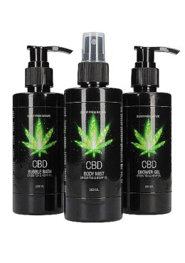 CBD - Bath and Shower - Care set - Green Tea Hemp Oil