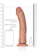 Curved Realistic Dildo with Suction Cup - 10""""/ 25,5 cm