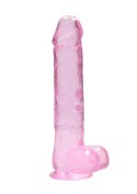 Realistic Dildo with Balls - 10""""/ 25,4 cm