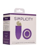 Ethan - Rechargeable Remote Control Vibrating Egg - Purple