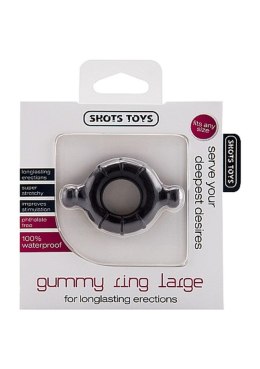 Gummy Ring - Large - Black