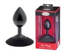 MALESATION Alu-Plug with suction cup medium, black