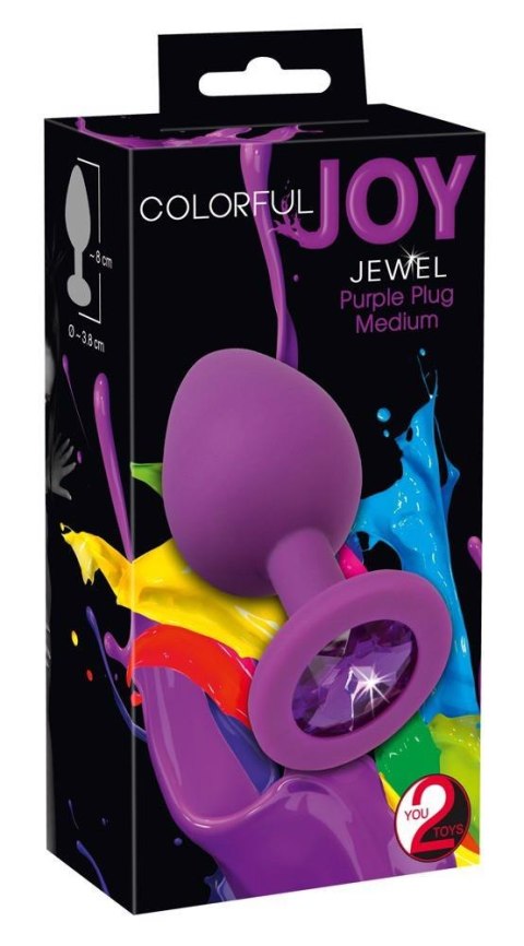 Colorful Joy Jewel Purple Plug