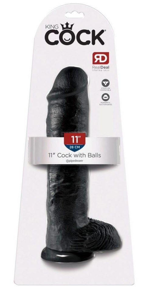 KC 11" Cock with Balls Dark