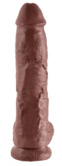 King Cock 10 inch Balls Brown