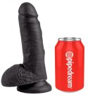 King Cock 7" Cock w Balls Dark