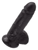 King Cock 7" Cock w Balls Dark