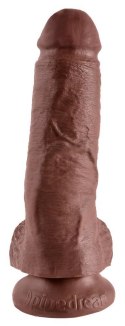 King Cock 8" Cock w Balls Brow