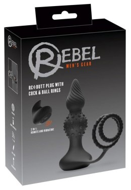 Rebel RC butt plug with cock&b