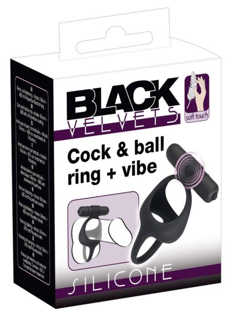 Black Velvets Cock & Ball Ring