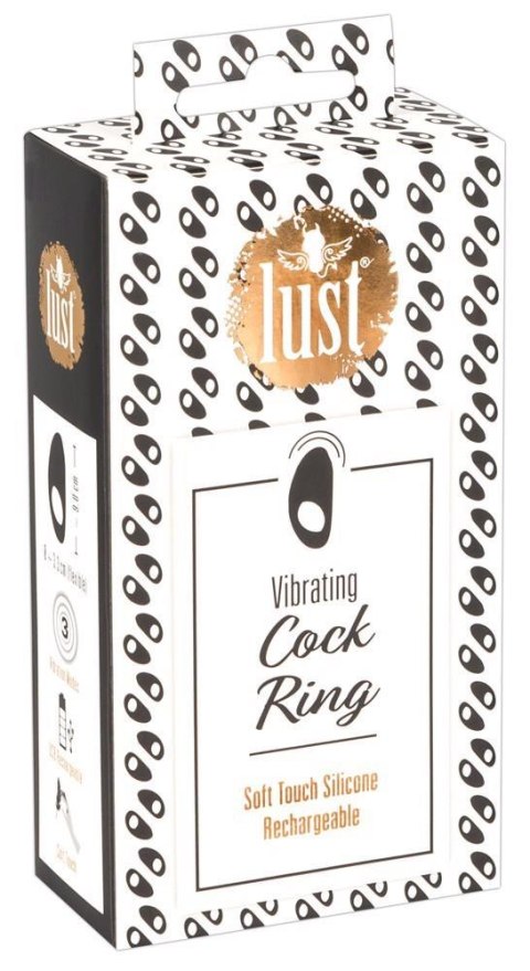 Lust Vibrating Cock Ring Black