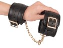 Leather Handcuffs gold