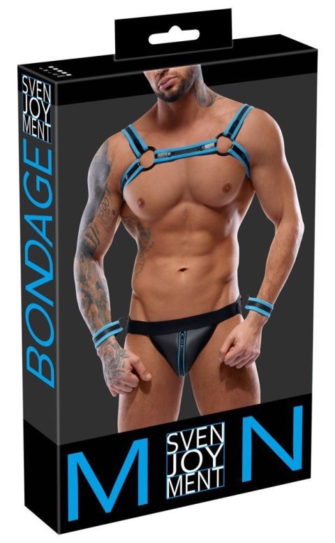 Men's Jock set black/blue 2XL