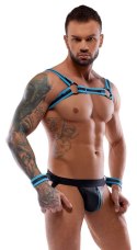 Men's Jock set black/blue 2XL