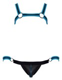 Men's Jock set black/blue 2XL