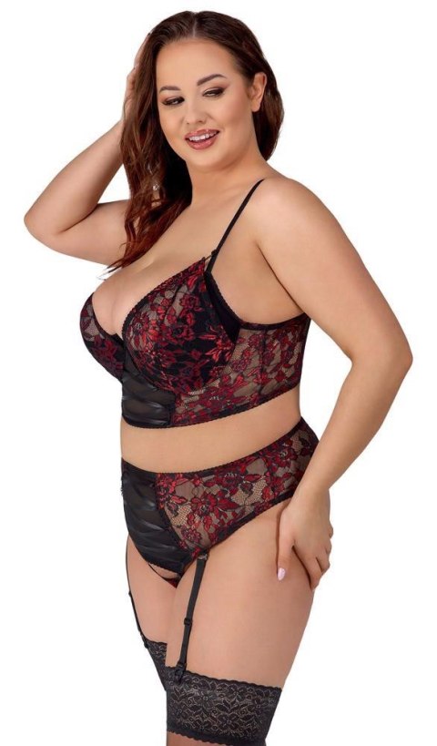 Bra Set black/red 95E/2XL