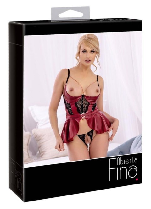 Shelf Bra Set red 75B/S