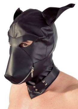 Imitation leather dog mask